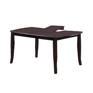 Modern Style 72 in. Brown Wooden 4 Legs Dining Table (Seats 6)