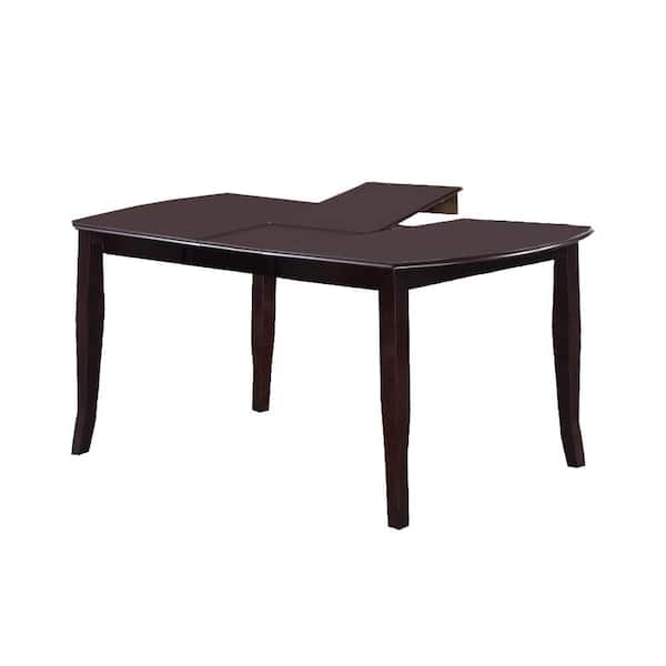 Benjara Modern Style 72 in. Brown Wooden 4 Legs Dining Table (Seats 6)