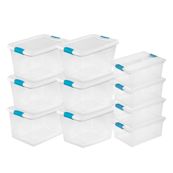 Sterilite 64 Qt. Large Ultra-Plastic Storage Bin Organizer Basket in White  (12-Pack) 12 x 16268006 - The Home Depot