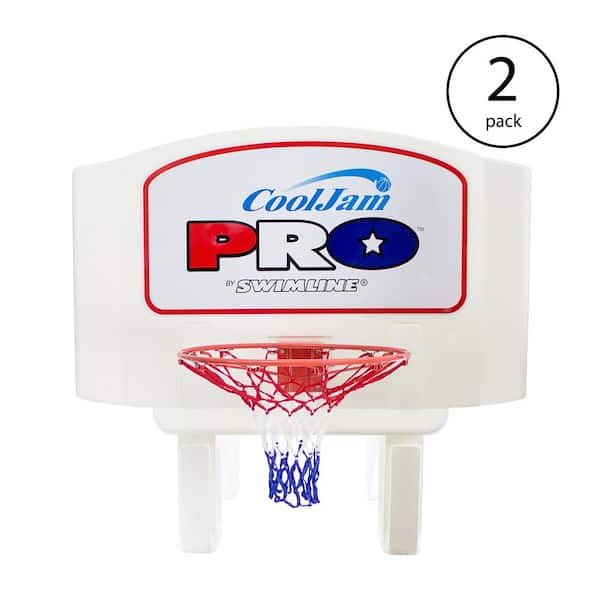 Swimline Super Wide Cool Jam Pro Inground Swimming Pool Basketball Hoop (2-Pack)