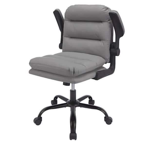 VECELO Office Chair Faux Leather Swivel Ergonomic Task Chair in