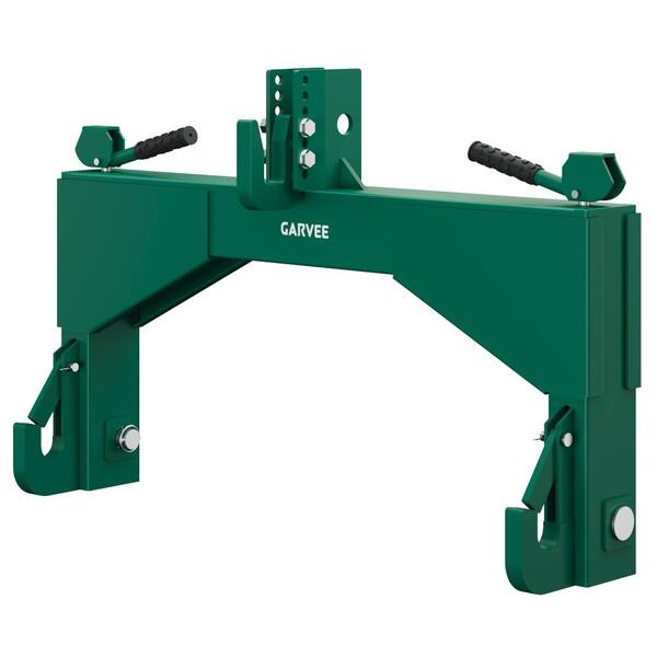 Heavy Duty 4000lbs 3-Point Quick Hitch for Category 2, 5-Level Adjustable Bolt Compatible with Cat 2 Implements