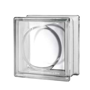 Alpha 4 in. Thick Series 8 in. x 8 in. x 4 in. (8-Pack) Circular Pattern Glass Block (Actual 7.75 x 7.75 x 3.88 in.)