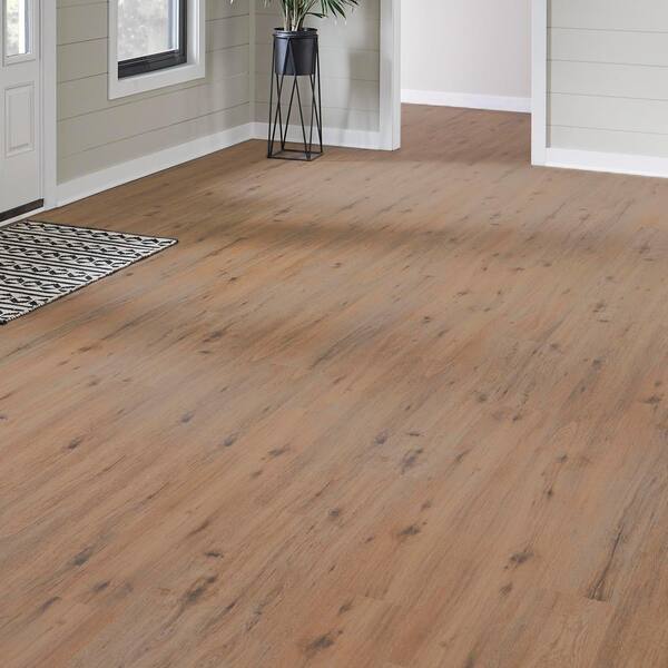 A&A Surfaces - Durango Oak 6 MIL x 6 in. x 36 in. Waterproof Click Lock Vinyl Plank Flooring (12 sq. ft./case)