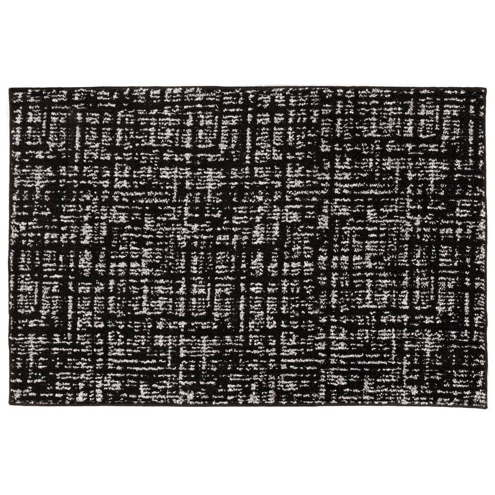 Motley Black/Gray 2 ft. x 3 ft. Scatter Area Rug