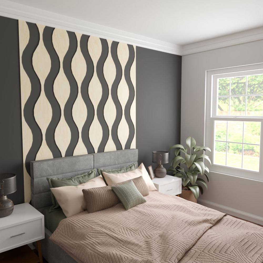Ozark 47" Birch Adjustable Wood Slat Wall Panel Kit