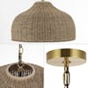 JONATHAN Y Eliza 20 in. Coastal Rattan LED Pendant Light
