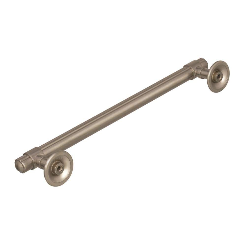 Satin Nickel 6-5/16" Coastal Bar Pull with Mounting Hardware