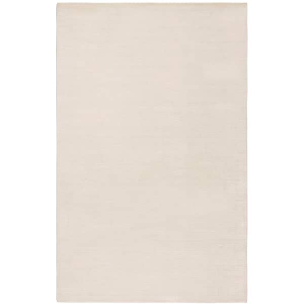 Mirage 5 ft. x 8 ft. White Solid Color Area Rug