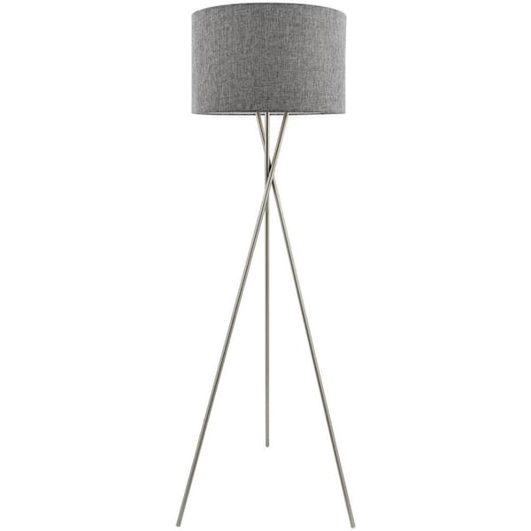 Fangio Lighting 63.5 in. Industrial Tripod Metal Floor Lamp in a