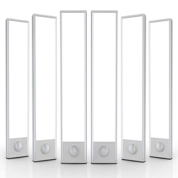 6-Pack 12 in. Wireless Under Cabinet Lighting, Stick On Magnetic Motion Sensor Light with 50 LED, White Light
