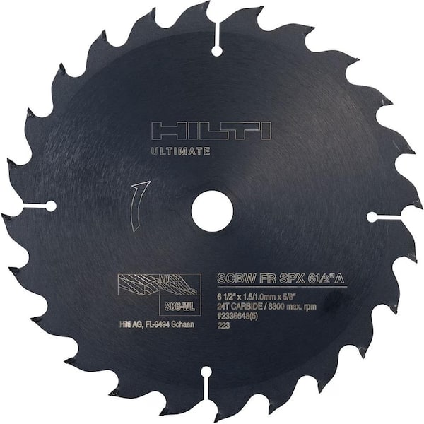SPX 6-1/2 in. 24 Carbide-Teeth Wood Framing Circular Saw Blade (5-Pack)