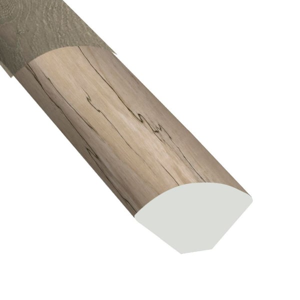 A&A Surfaces Parkshore Walton Fog 0.75 in. T x 0.63 in. W x 94 in. L Luxury Vinyl Quarter Round Molding