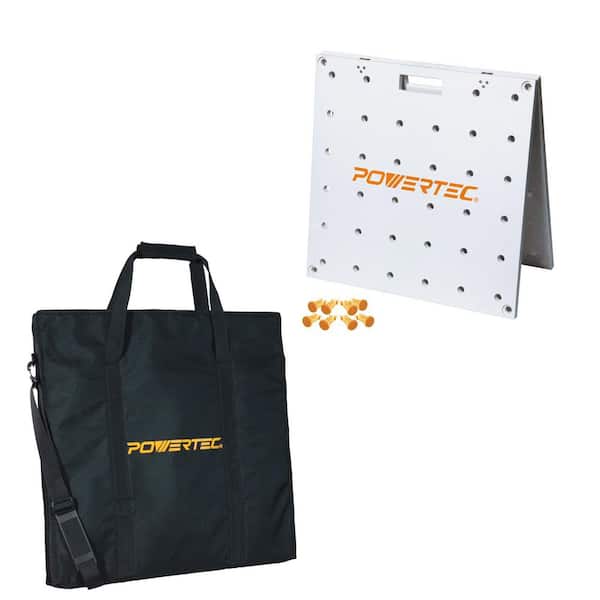 Arachni Flex 24 in. x 48 in. Waterproof PVC Foldable Workbench Tabletop w/ 3/4 in. Dog Holes, Quick-Insert Locks and Bag