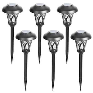 Solar Black Integrated LED Path Light (6-Pack)