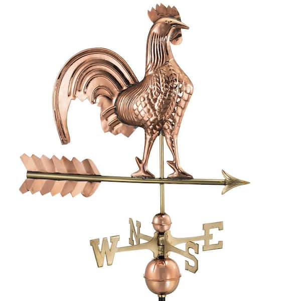 Good Directions Rooster Weathervane - Pure Copper