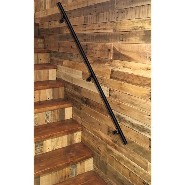Weatherables 8 ft. L x 1.5 in. D Textured Black ADA Rail/Grab Bar Kit