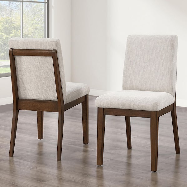 Steve Silver Canton Oatmeal Polyester Upholstered Side Chair (Set-2)