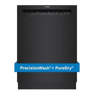 100 Series 24 in. Black Front Control Tall Tub Dishwasher with Hybrid Stainless Steel Tub, 50 dBA