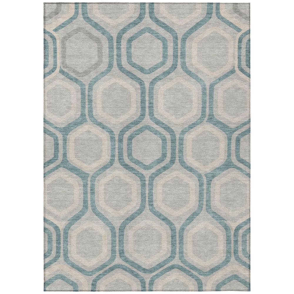 Chantille Machine Washable Indoor/Outdoor Abstract ACN2956 Spa 3 ft. x 5 ft. Area Rug price history on PriceWatchPro