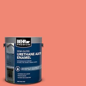 1 gal. #T16-07 Coralette Urethane Alkyd Semi-Gloss Enamel Interior/Exterior Paint