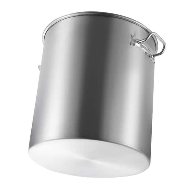 Stainless Steel Stockpot 54L with Basket, Large Cooking Pot, Lid & Handles, Heavy Duty Stock Pot for Events