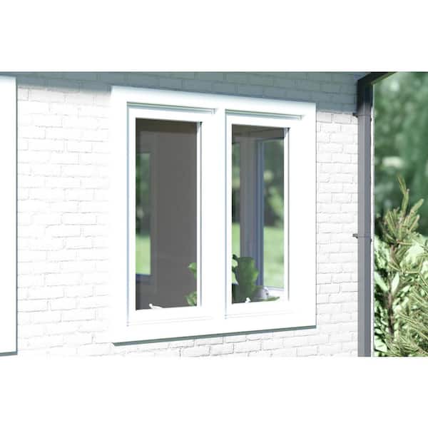 TAFCO WINDOWS 47.75 in. x 48 in. White Double-Pane Insulated Glass