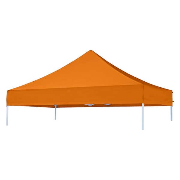 Terracemaster USA Pop Up Replacement 8 ft. x 8 ft. Canopy Tent Top Cover, Instant Ez Canopy Top Cover (orange)