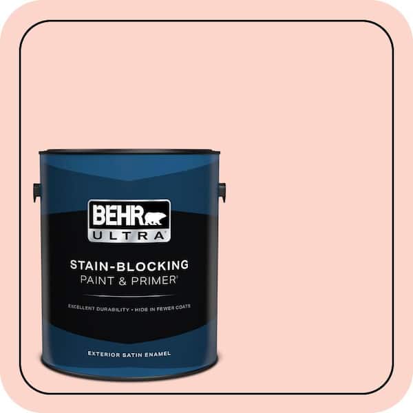 BEHR ULTRA 1 gal. #190A-2 Coral Mantle Satin Enamel Exterior Paint & Primer