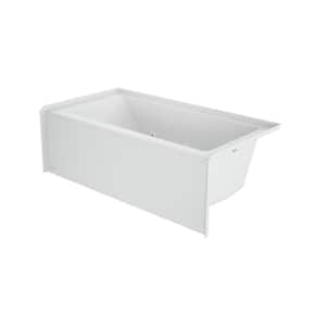 Signature 60 in. x 30 in. Rectangular Whirlpool Bathtub with Right Drain in White