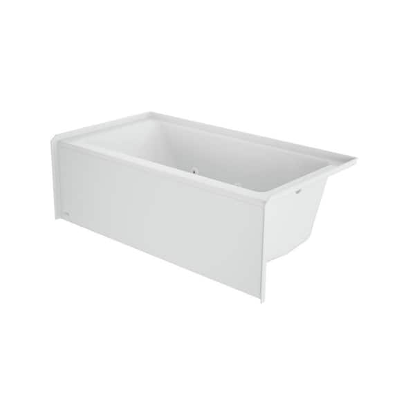 JACUZZI Signature 60 in. x 30 in. Rectangular Whirlpool Bathtub with Right Drain in White