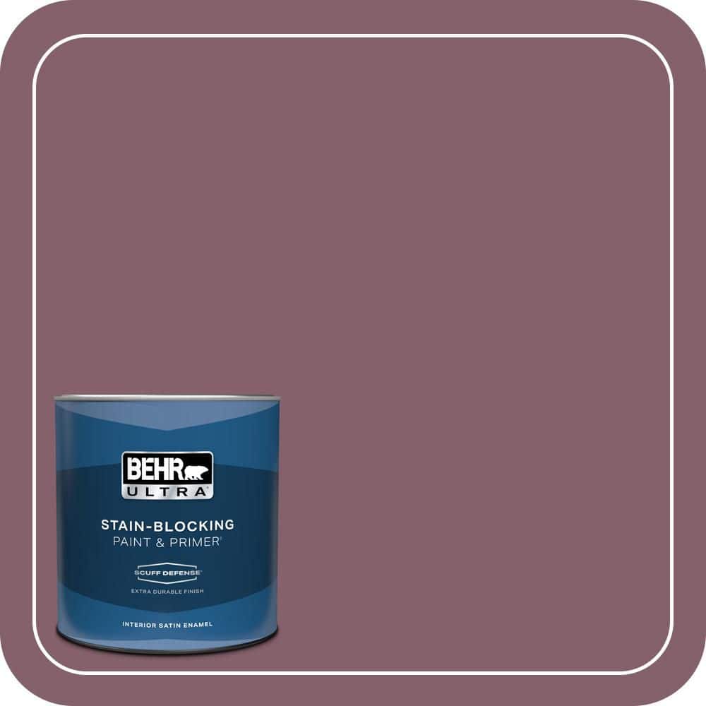 1 qt. #BIC-35 Vintage Plum Extra Durable Satin Enamel Interior Paint & Primer product image for price tracking