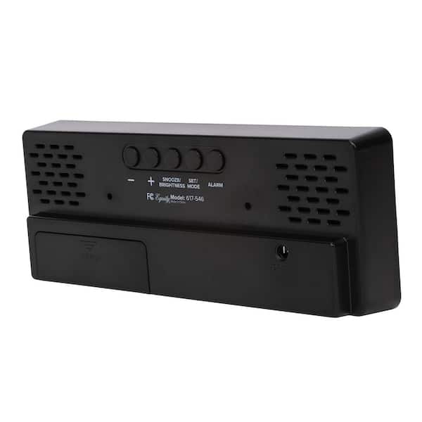 Equity by La Crosse 2 in. Red LED Digital Alarm Clock with Indoor