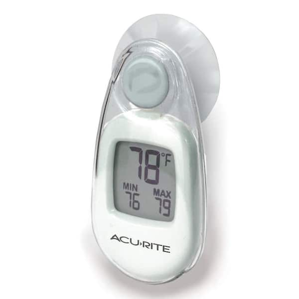 Digital Indoor and Outdoor Thermometer with Suction Cup