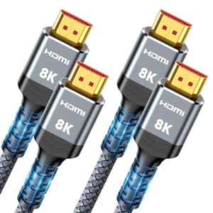 10 ft. RG6 Shielded Gold Plated HDMI Cable Wire-Gray