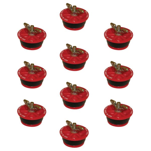 Gripper 2 in. Plastic Mechanical Test Plug (10-Pack)