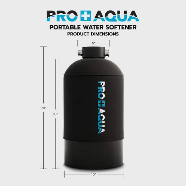 Portable Water Softener Pro 16,000 Grain Premium Grade RV, Trailers, Boats, Mobile Car Washing, Highflow 3/4in. GH Ports Portable Water Softener Pro 16,000 Grain Premium Grade RV, Trailers, Boats, Mobile Car Washing, Highflow 3/4in. GH Ports