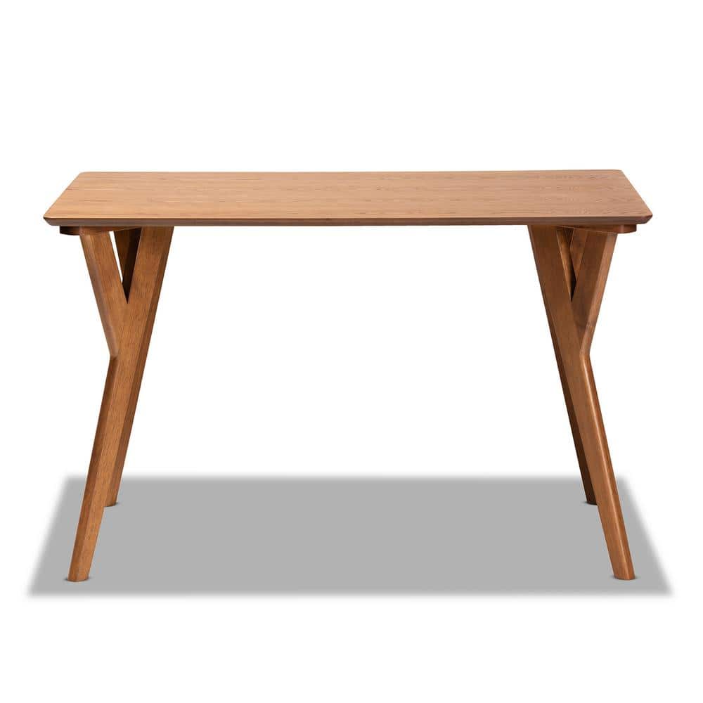 Walnut Brown 48" Transitional Wood Dining Table