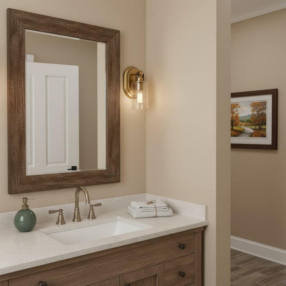 HINKLEY Halstead 5.0 in. 1 Light Heritage Brass Vanity Light