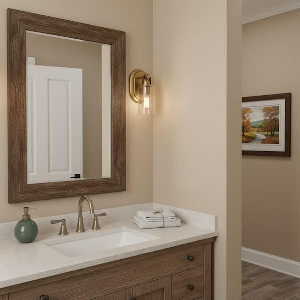 Halstead 5.0 in. 1 Light Heritage Brass Vanity Light