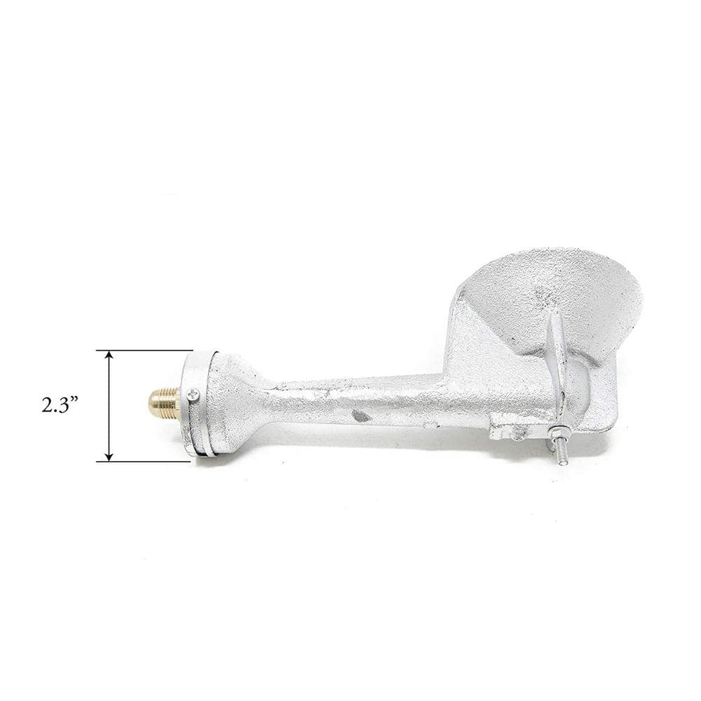 High Pressure Silver Cast-Iron Propane Burner Head with Brass Fitting