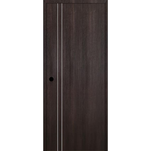 Belldinni Optima 2V DIY-Friendly 24 in. x 96 in. Right-Hand Solid Core Veralinga Oak Composite Single Prehung Interior Door