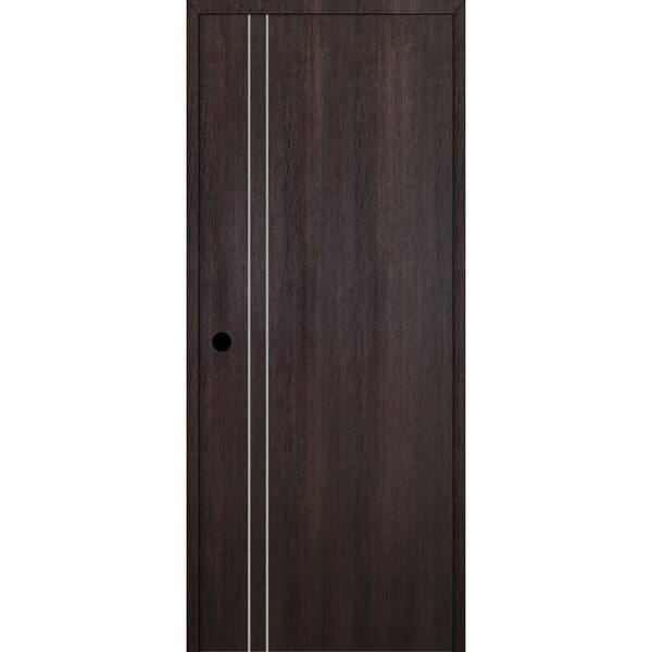 Belldinni Optima 2V DIY-Friendly 28 in. x 84 in. Right-Hand Solid Core Veralinga Oak Composite Single Prehung Interior Door