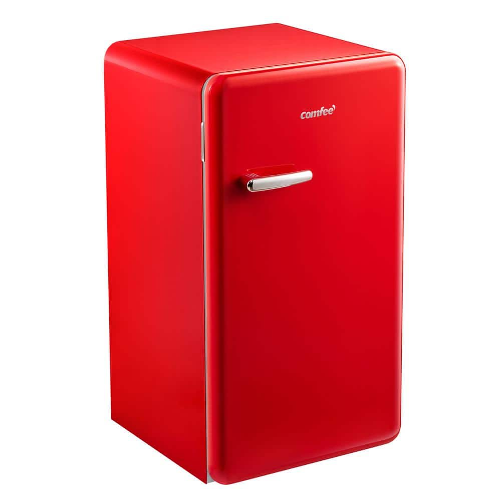 Comfee' 18.6 in. 3.3 cu.ft. Mini Refrigerator in Black with Freezerless ...