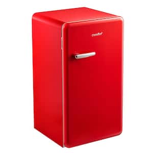 18.6 in. 3.3 cu.ft. Mini Refrigerator in Red with Freezerless Design, Energy Star, Adjustable Legs and Thermostats