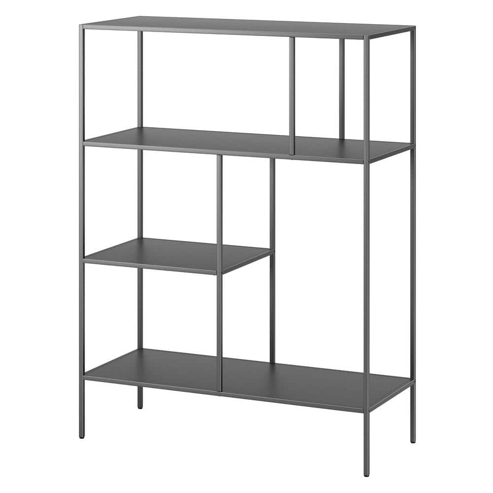 Gunmetal Gray 48" Steel Rectangular Étagère