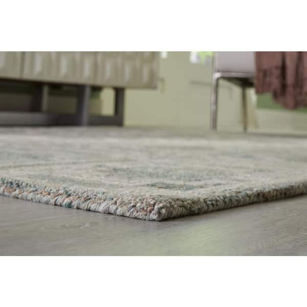 Jossland Gray 8 ft. x 10 ft. Geometric Area Rug