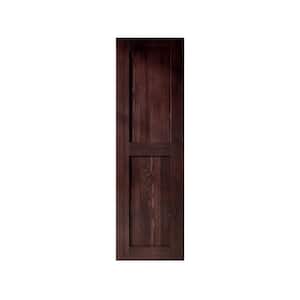 30 in. x 84 in. H-Frame Red Mahogany Solid Natural Pine Wood Panel Interior Sliding Barn Door Slab with-Frame