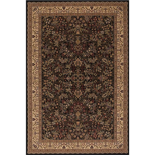 Concord Global Trading Persian Classics Sarouk Black 4 ft. x 6 ft. Area Rug