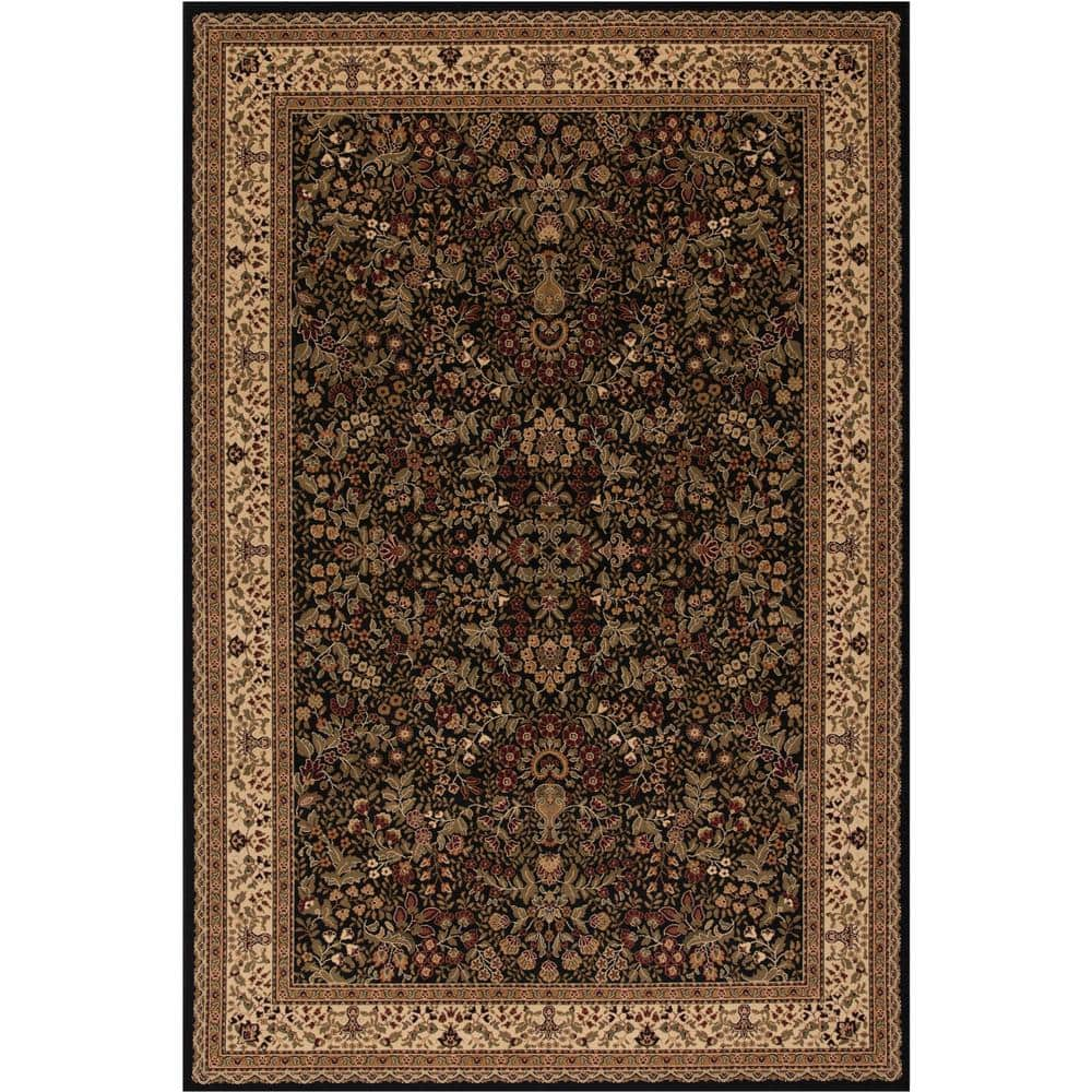 Concord Global Trading Persian Classics Sarouk Black 5 ft. x 8 ft. Area ...